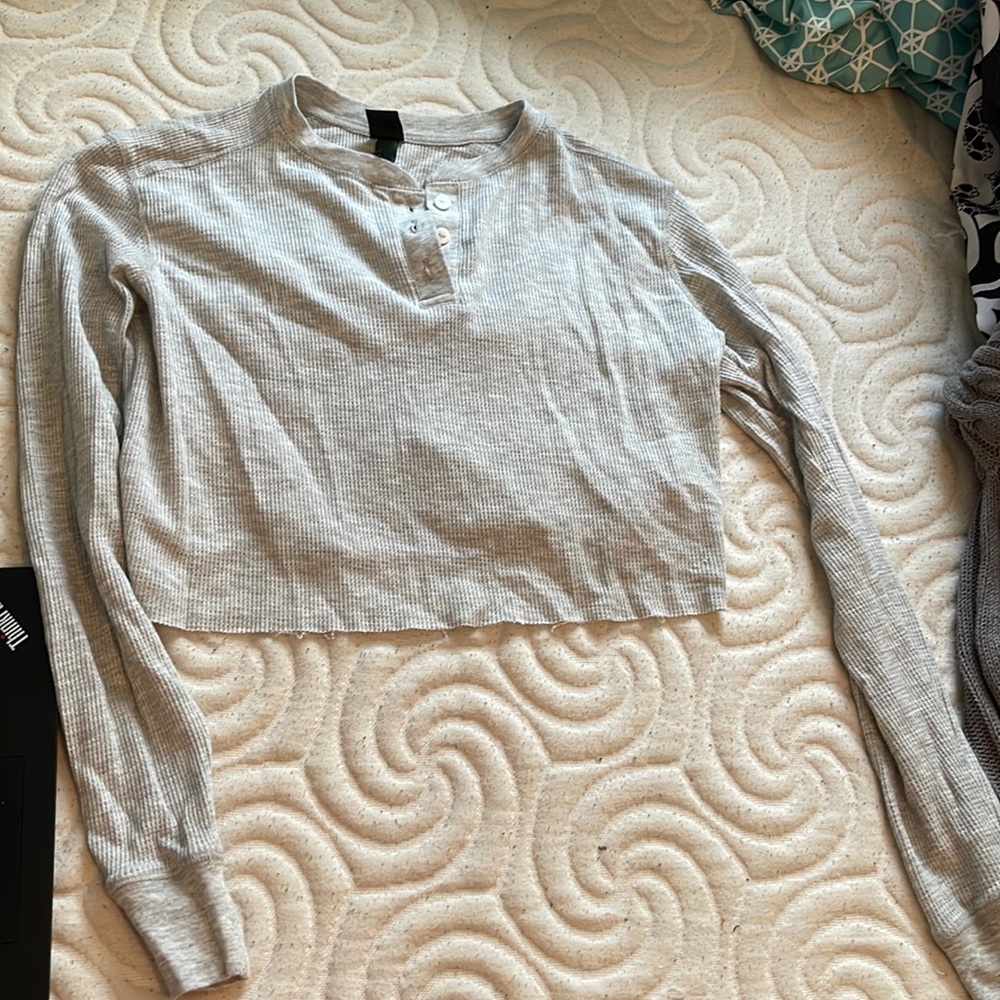 comfy gray long sleeve
